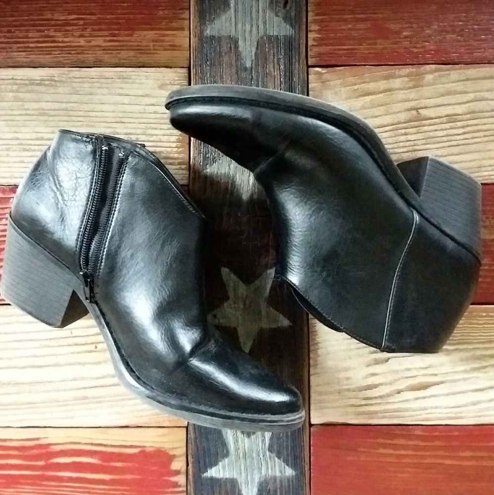 Western styled ankle booties